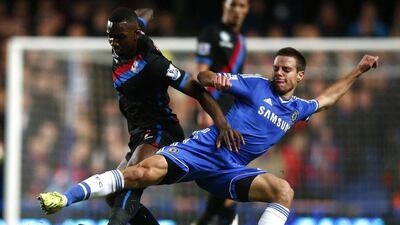 Cesar Azpilicueta may rove to right back for tonight's League Cup match against Sunderland. Andrew Winning / Reuters