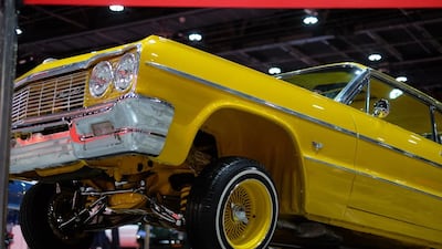 A modified classic Chevrolet Impala at the International Motor Show Abu Dhabi and Custom Show Emirates at Abu Dhabi National Exhibition Centre. Delores Johnson / The National