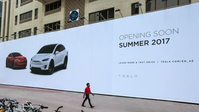 Tesla cars will soon be on sale in the UAE. Victor Besa for The National