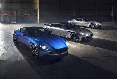 The Aston Martin DB11, DBS and Vantage range