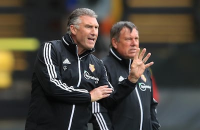 Nigel Pearson during Watford's defeat to Southamptin. Reuters