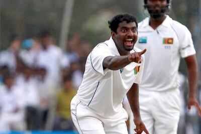 Former off-spinner Muttiah Muralitharan took his 800th and final Test wicket at Galle. Reuters