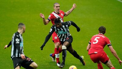 Jack Stephens - 6: Found going tough in first half against pace of Saint-Maximin in unaccustomed right-back role. Pressure eased after break with Saints in charge and the Frenchman tiring. AFP