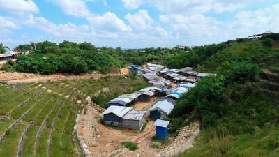 A general view of makeshift homes of Rohingya refugees at the Kutupalong camp. AFP