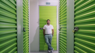 Wadih Haddad, the founder and CEO of self-storage company The Box , has set up BoxLabs as an incubator space to help other start-ups. Alex Atack for The National