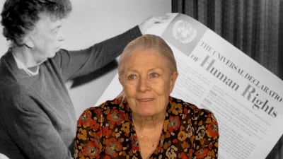 Veteran British actress Vanessa Redgrave directed Sea Sorrow – a documentary about refugees which had its premiere at Cannes last week. Courtesy Festival de Cannes