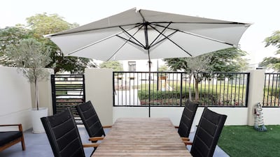 The terrace seating area