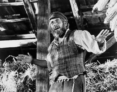 Chaim Topol in Fiddler on the Roof in 1971. Getty Images