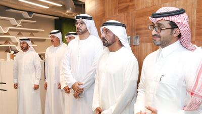 Sheikh Mohammed was accompanied by the President of Dubai Civil Aviation Authority and Chairman of Emirates Group, Sheikh Ahmed bin Saeed; Minister of Cabinet Affairs and the Future Mohammed Al Gergawi; Director General of the Dubai Ruler’s Court Mohammed Ibrahim Al Shebani; Director General of Dubai Protocol Department Khalifa Saeed Suleiman; Chairman of Emaar Properties Mohamed Al Abbar; and Chairman of Dubai Holding and Group Chairman of Meraas Abdulla Ahmed Al Habbai. Dubai Media Office / Wam