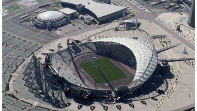 An aerial view of the Khalifa stadium in Doha Fadi al Assad / Reuters