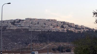 The east Jerusalem settlement of Ramat Shlomo, where 700 of the east Jerusalem sites were offered for sale yesterday. Ahmad Gharabli / AFP