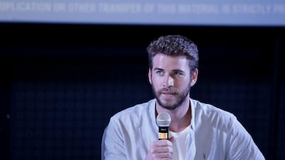 Liam Hemsworth takes over the lead from Will Smith, the star of the original Independence Day. Jeffrey E Biteng / The National
