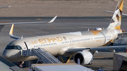 Etihad Airways is among the carriers facing flight disruptions on Tuesday. Bloomberg