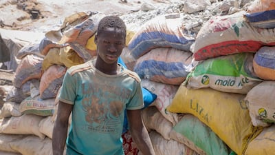 A gold miner in Bouda. About 1.5 million people are believed to be working in small scale mines across Burkina Faso, according to government estimates. AP Photo