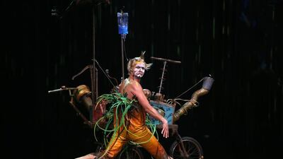 Varekai, like many of the 30-plus shows Cirque du Soleil operates around the world, requires two planes to be chartered to transport its freight. Pawan Singh / The National