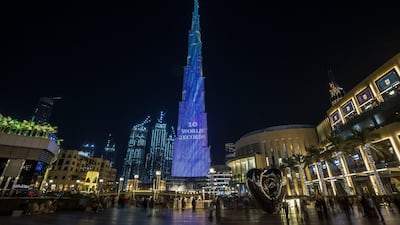Burj Khalifa lights up to mark 10 year birthday. All photos by Leslie Pableo for The National
