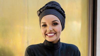 Halima Aden at the Max Mara store launch in The Dubai Mall on October 22. Courtesy Max Mara