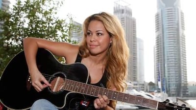 Fatiniza's debut album was recorded in Dubai, and produced by local studio whizz Josh Williams. Jeffrey E Biteng / The National