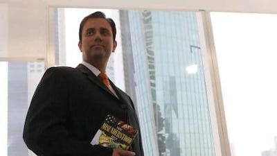 Dubai-based Pakistani expatriate Faraz Inam is one of a growing number of businessman authors in the emirate. Jeffrey E Biteng / The National