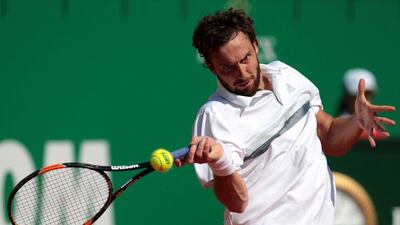 Ernests Gulbis, who has won just once in 2015, was eliminated in the first round of the Monte Carlo Masters. Jean Christophe Magnenet / AFP