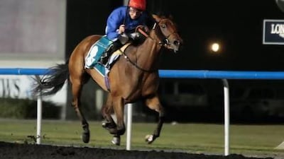 Paul Hanagan helped make it a big night for Godolphin Racing, riding Shuruq to victory in the UAE Oaks at Meydan Racecourse as part of a 1-2-3 finish for the Dubai-based racing organisation.