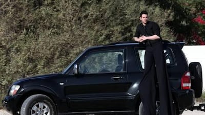 Dan loves the Pajero that he has travelled 140,000km in but he would quite like to try out a monstrous Chevy pickup truck, which is a good choice considering the size of him. Pawan Singh / The National