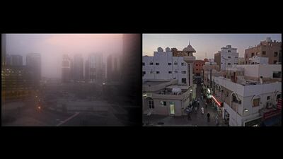 Ramadan brings forth many humid nights after sunset in Dubai / A Deira street scent following evening prayers
