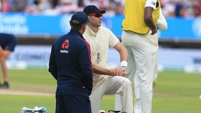 James Anderson (2/10): Managed just four overs with the ball, then succumbed to the calf injury that had dogged his build up to the series. It cost England badly. AFP