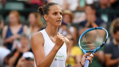 Karolina Pliskova is the highest seed left in the women's draw at Wimbledon. EPA
