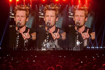 ABU DHABI, UNITED ARAB EMIRATES, November 03, 2012. `Nickelback plays at the Du Arena on Yas Island as part of the F1 weekend entertainment. (ANTONIE ROBERTSON / The National)