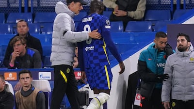 Chelsea's Romelu Lukaku leaves the ground after getting injured. PA