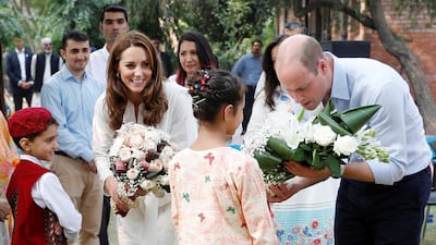 Prince William, Duke of Cambridge and Catherine, Duchess of Cambridge visit SOS Children's village during their royal tour of Pakistan on October 17, 2019 in Lahore, Pakistan. Getty Images