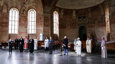 Religious leaders from the Christian, Jewish, Muslim, Sikh, Buddhist and other faiths joined together in a global appeal for people to find solidarity during the pandemic. EPA