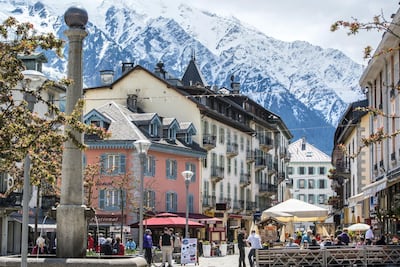 Cafes in Chamonix. Getty Images