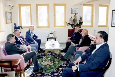 German and Dutch officials meet Afghan de facto authorities for the talks. Photo: @GermanSRAP