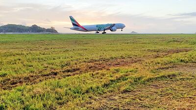 Emirates was the first international airline to land in the Seychelles as it reopens to tourists. Twitter / seychellescaa