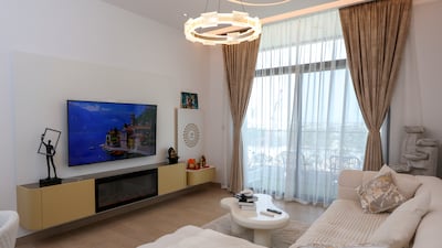 The TV area