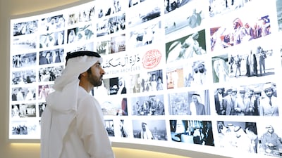 Sheikh Hamdan at the launch of the archive