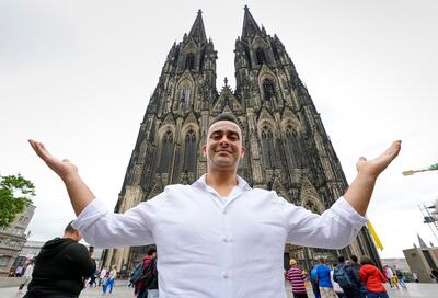 Fadel Alkhudr said he became so fascinated by Cologne Cathedral, he would spend hours looking at it. AP