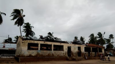 Its peak winds of 160 kilometres an hour had fallen to about 70 kph by mid-day on Friday. Unicef via Reuters