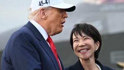 As a new prime minister, Ms Takaichi will aim to solidify her relationship with Mr Trump while defending her country’s economic interests. AFP