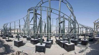 The roller coaster will run at up to 60kph. Courtesy Dubai Parks and Resorts