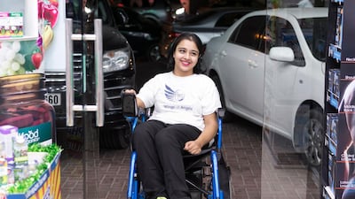 Shobhika Kalra, co-founder of the Wings of Angelz group in Dubai, is campaigning for greater accessibility in the city. Reem Mohammed / The National