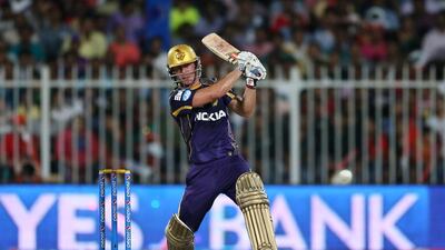Chris Lynn played a vital cameo knock and then took the field to take a sensational catch at a crucial moment in the final over to swing the game his team's way. Pawan Singh / The National