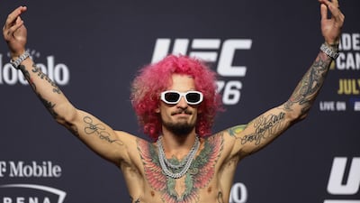 Sean O’Malley at the T-Mobile Arena in Las Vegas, Nevada, on June 30, 2022. AFP