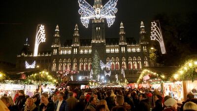 The Christmas market in Vienna. Ronald Zak / AP
