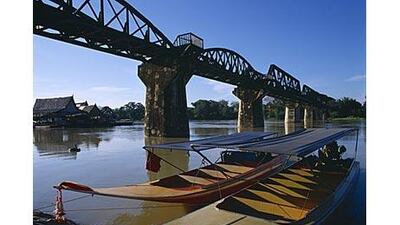 Thousands of Allied soldiers were forced into labour by the Japanese army in Kanchanaburi, as portrayed in the film, The Bridge on the River Kwai.