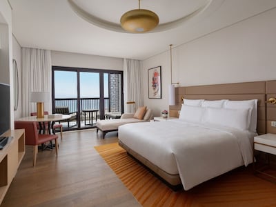 A view inside one of the InterContinental Fujairah Resort's 190 rooms. Photo: InterContinental Fujairah Resort