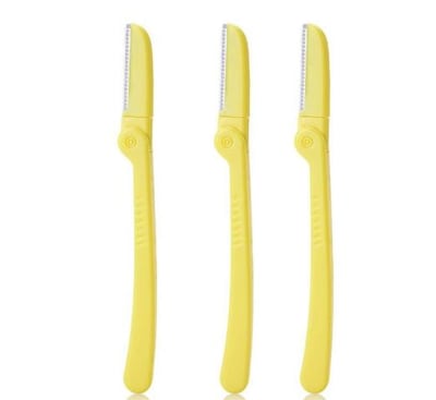 Eyebrow razors are a better option for face shaving.