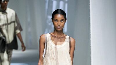 Fendi offers a gossamer tunic for summer